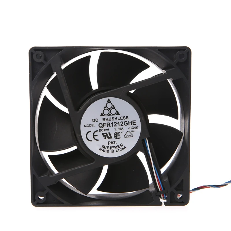 2020 Новый 120x120x38 мм бесщеточный DC 12V 1.6A ШИМ Вентилятор охлаждения сервера для Delta