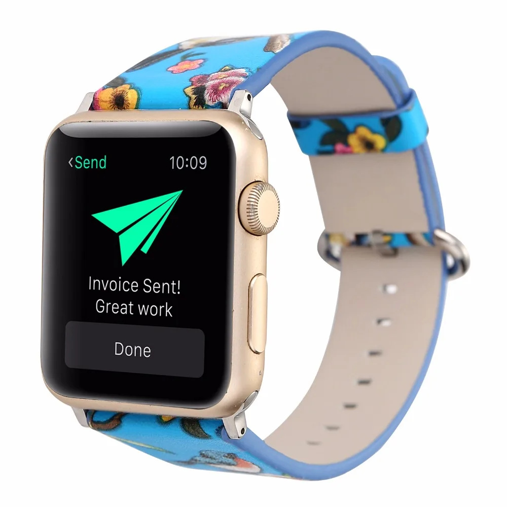 Фото Ремешок для часов Apple Watch из натуральной кожи 38/42 мм сменный ремешок с застежкой Ремешок для часов Apple Watch из натуральной кожи 38/42 мм сменный ремешок с застежкой