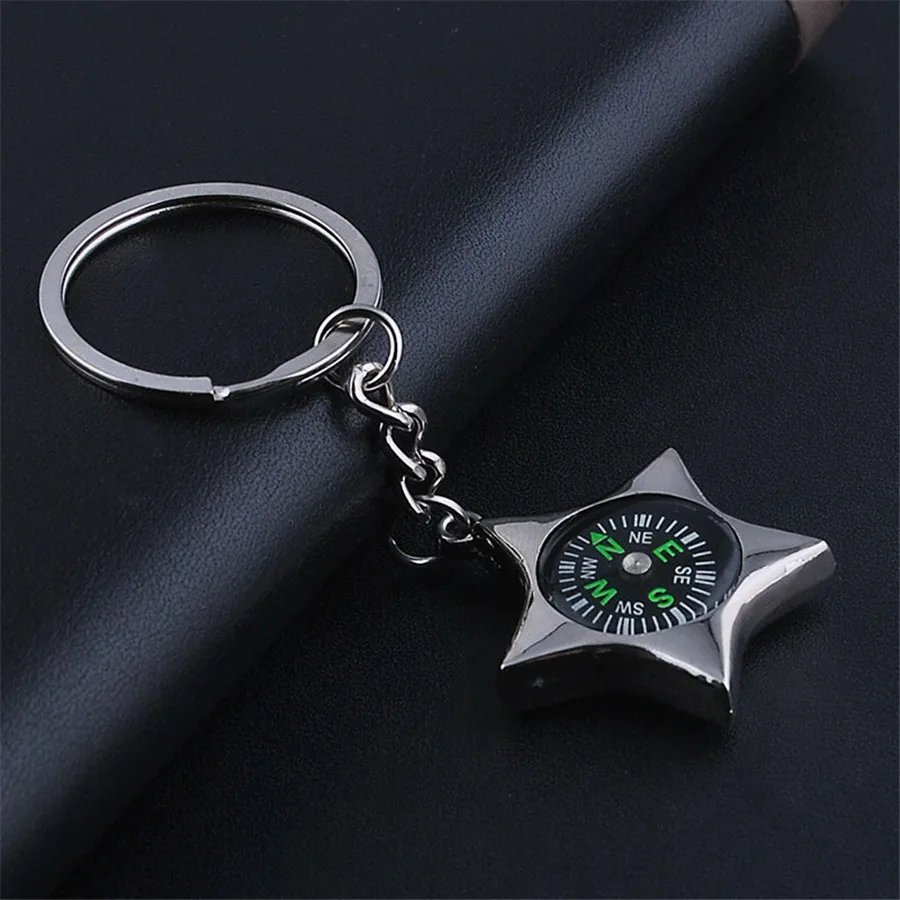Star Pendant 1PC Keychain Heart Key Ring filled Lovers Love Chain Souvenirs Valentine's Day Xmas Gift Llavero | Украшения и