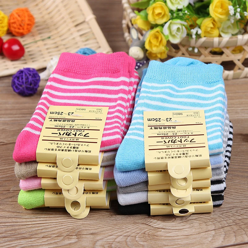 Носки женские короткие в полоску 5 пар|fashion woman socks|women fashion sockswomen socks |