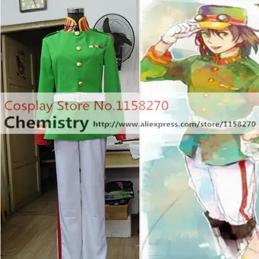 Новый зеленый костюм с подвижным замком хоуля для косплея |