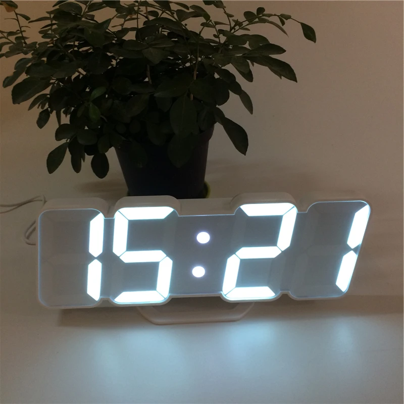 New arrive sound control alarm clocks 7/115 colors LED display temperature calendar digital colorful clock xyzTime-9001-Clock | Дом и сад