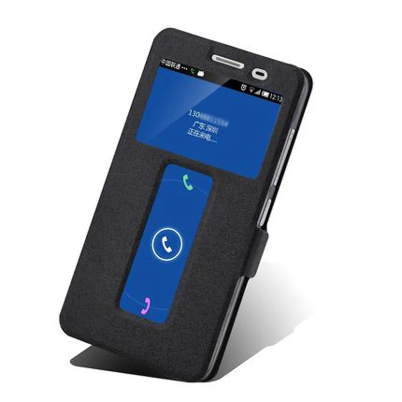 Чехол книжка для Lenovo S860E S856 S810T кожаный чехол с открытым окошком S 860E 856 810T телефона
