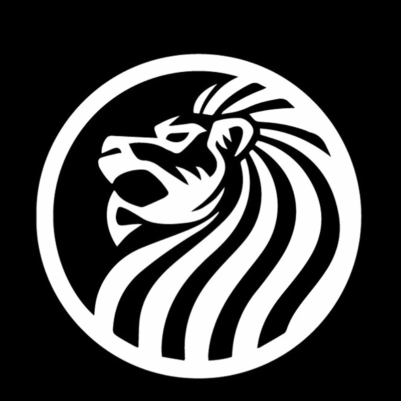 YJZT 15.1CM*15.1CM Lion Pattern Accessories Car Stickers Window Vinyl Decal Black/Silver C4-1059 | Автомобили и мотоциклы