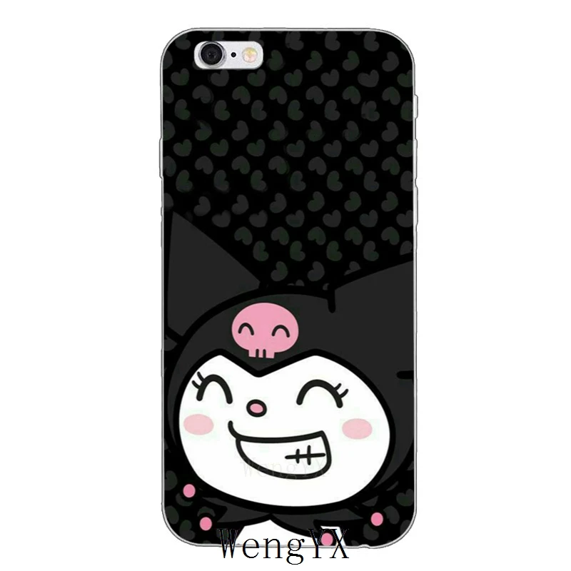 Черный розовый милый мягкий чехол для телефона kuromi hello kitty для huawei P20 mate 20 pro lite Y6 Y7 Y9 prime Honor 7A 8C 8X9 10