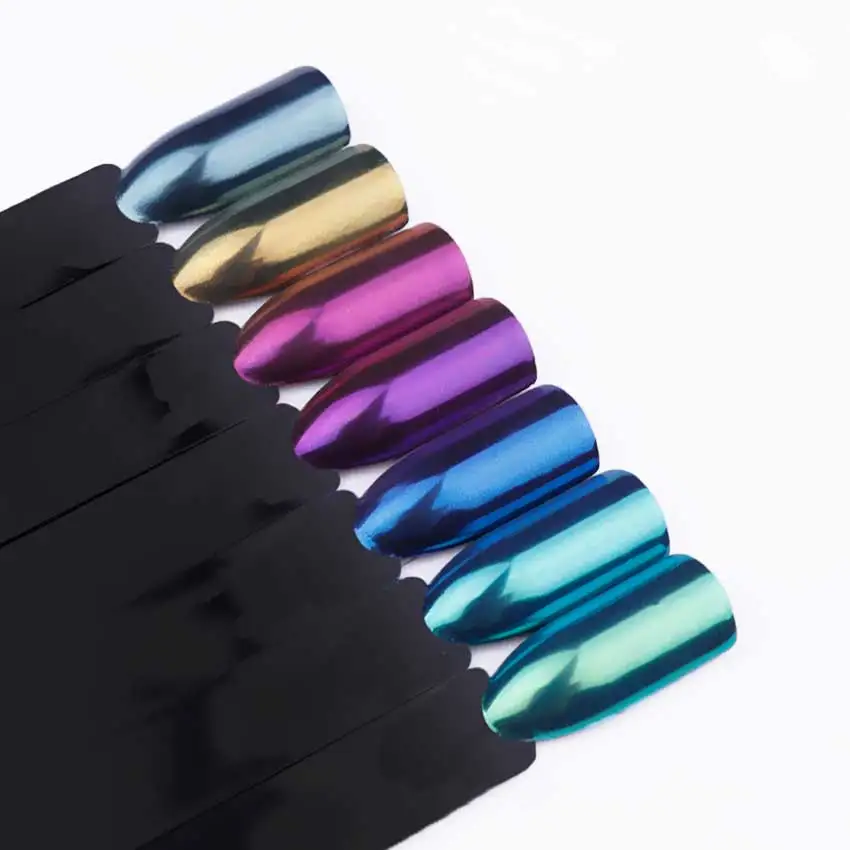 1,5 г/кор. Seashell зеркало-Хамелеон Порошковые блестки для ногтей Aurora Pearlescen Shell Дизайн ногтей хром пигмент пыль Маникюр украшения