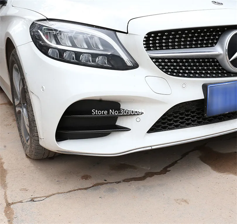 4 шт автомобиль-Стайлинг ABS Chrome Air Заборная решетка полоски Обрезать для Mercedes Benz C Class W205 C180 C260 C300 аксессуары