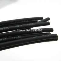 5 meterslot black 1mm heat shrink heatshrink heat shrinkable tubing tube sleeving wrap wire black color