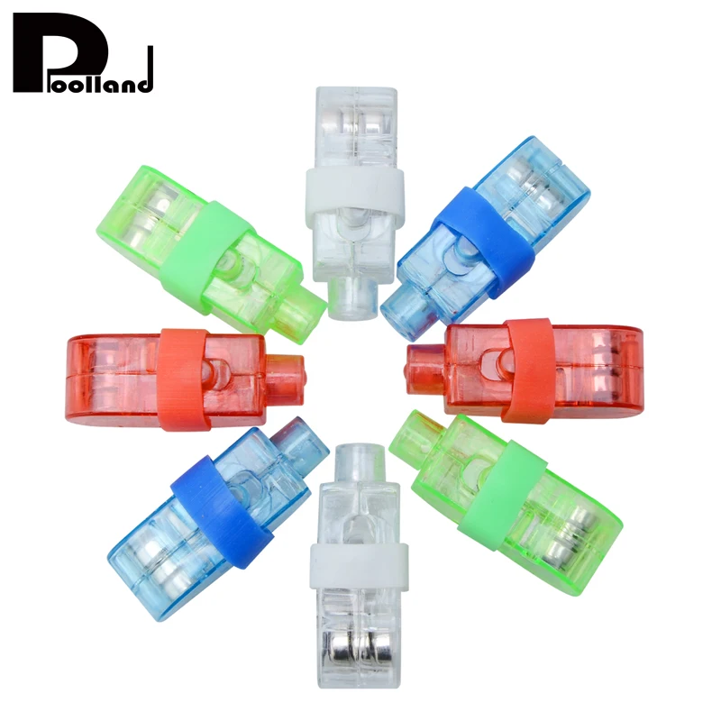 100 шт./лот СВЕТОДИОДНЫЕ Светящиеся Пальцы игрушки блестящие цветные лазерные