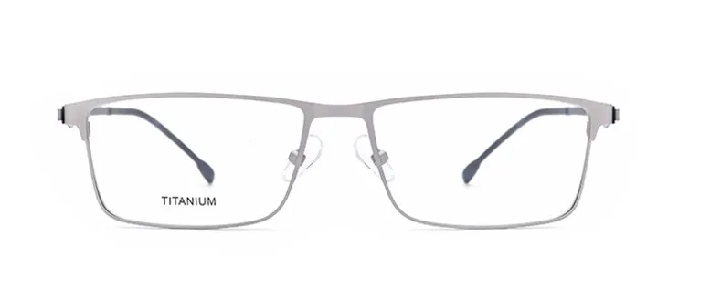 Business Full Rim Titanium Spectacle Man Eligible For Progressive Bifocal Single Vision Minus Square Korean Glasses Frames Itao