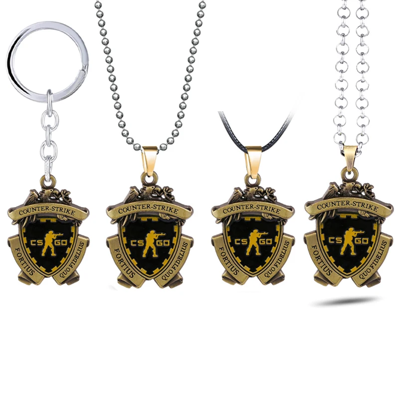 Брелок для ключей в автомобиль брелок с кулоном виде медали CSGO Подарочная