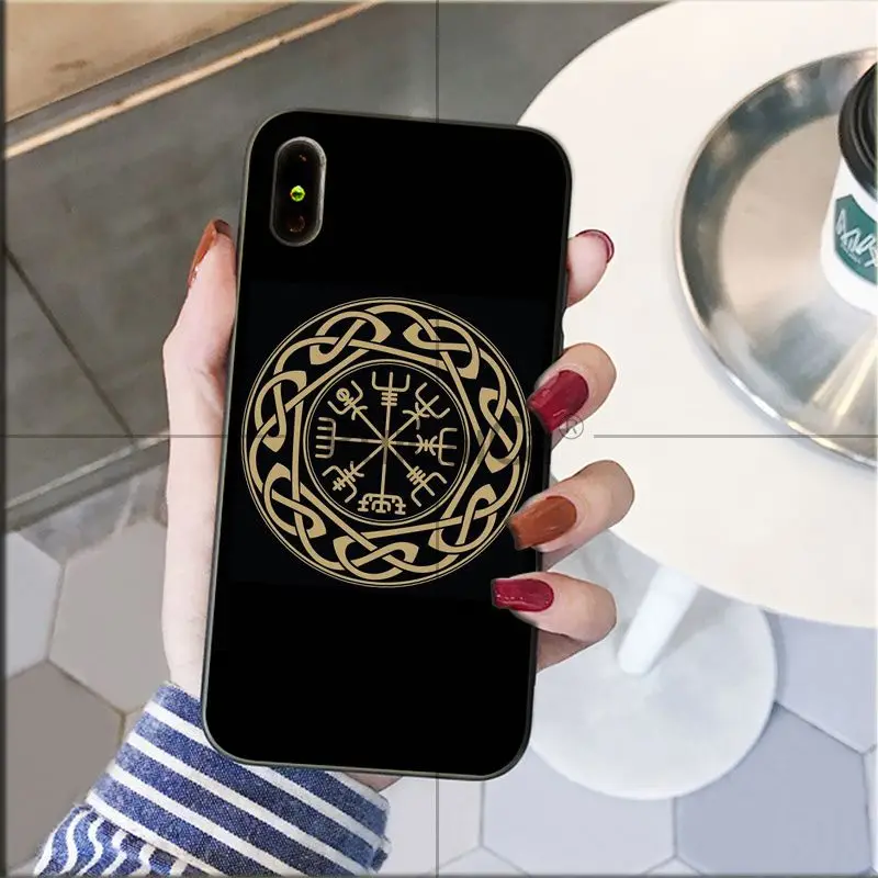 A15 Ruicaica Viking Vegvisir Odin нордический ТПУ мягкий силиконовый черный чехол для телефона для iPhone X XS MAX 6 6S 7 7plus 8 8Plus 5 5S XR - Цвет: A15