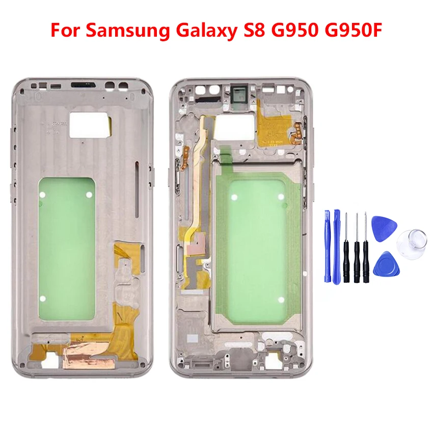 Высокое Качество Средняя рамка Корпус Шасси для Samsung s8 plus G950 G955 крышка пластина