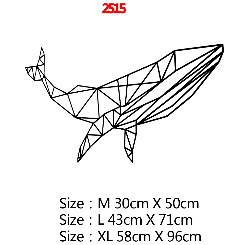 Скандинавские геометрические наклейки на стене дельфина домашний Декор Дети