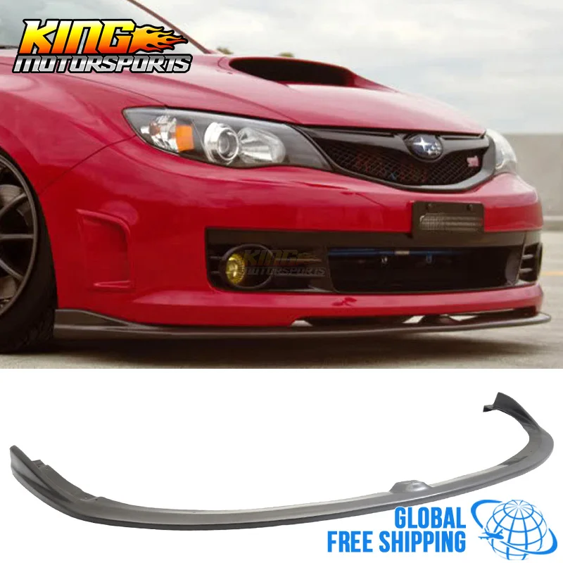 Подходит для 08-10 Subaru Impreza WRX STI CS Тип переднего бампера губ PU Global по всему миру