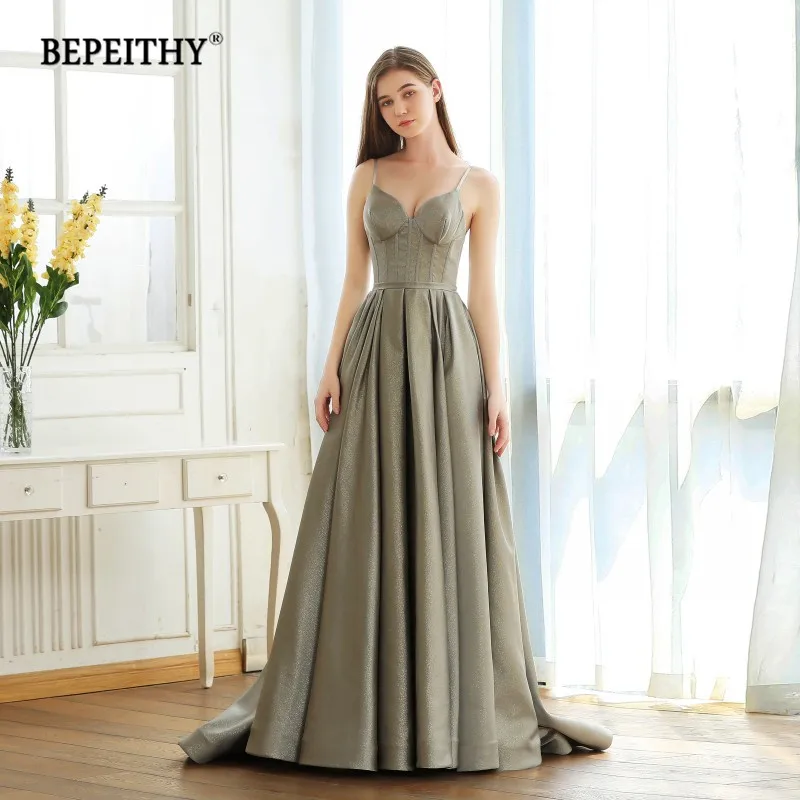 BEPEITHY A line винтажное длинное блестящее вечернее платье вечерние элегантные платья