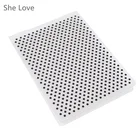 Chzimade точечные пластиковые тисненые папки для скрапбукинга DIY альбом бумажная карточка-трафарет шаблон