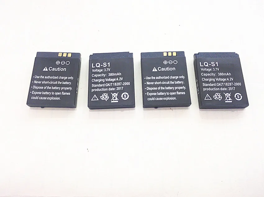 Li-Po 4 шт 380mAh литий-полимерный литий-ионный аккумулятор для DZ09 A1 W8 Смарт-часы