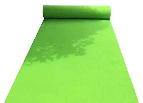 Green Проход бегунов Свадебные аксессуары проход ковровая дорожка коврики для шаг и повторить Дисплей церемонии стороны проход Runner коврик - Цвет: Green