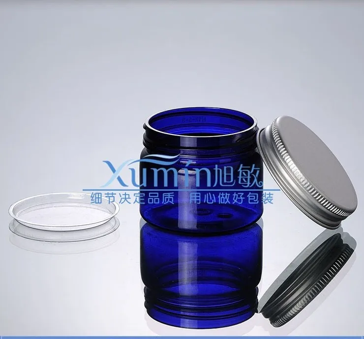 50 мл синяя банка для домашних животных контейнер таблеток пластиковая коробка