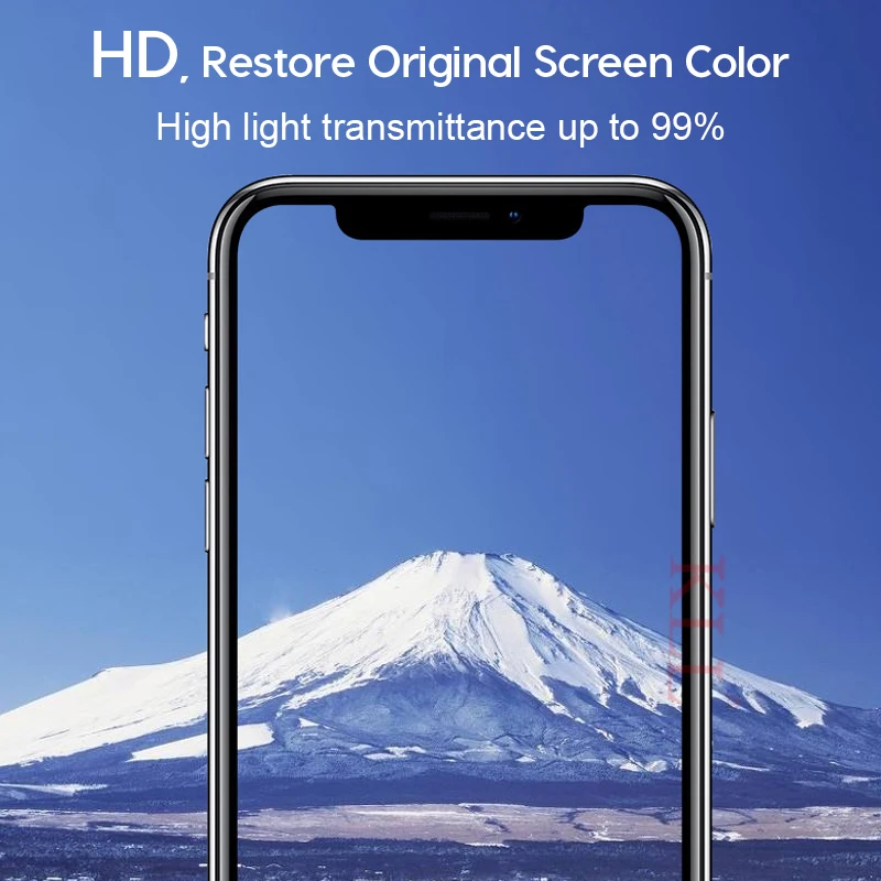 9K King стекло полное покрытие закаленное для iPhone X XS MAX XR 9H изогнутые края Защитная