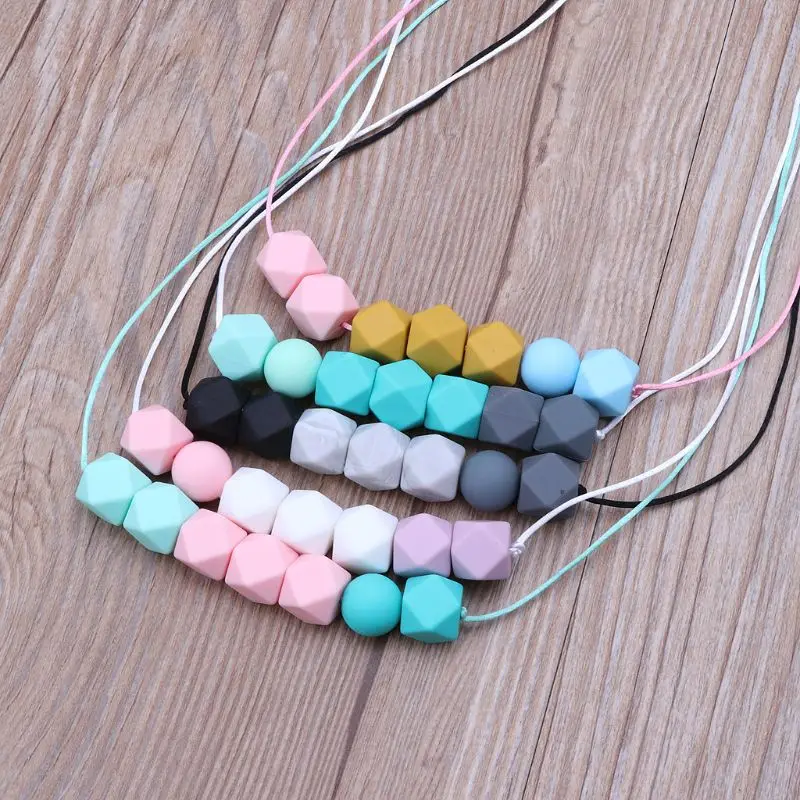 Бесплатная доставка детское ожерелье для прорезывания зубов безопасное