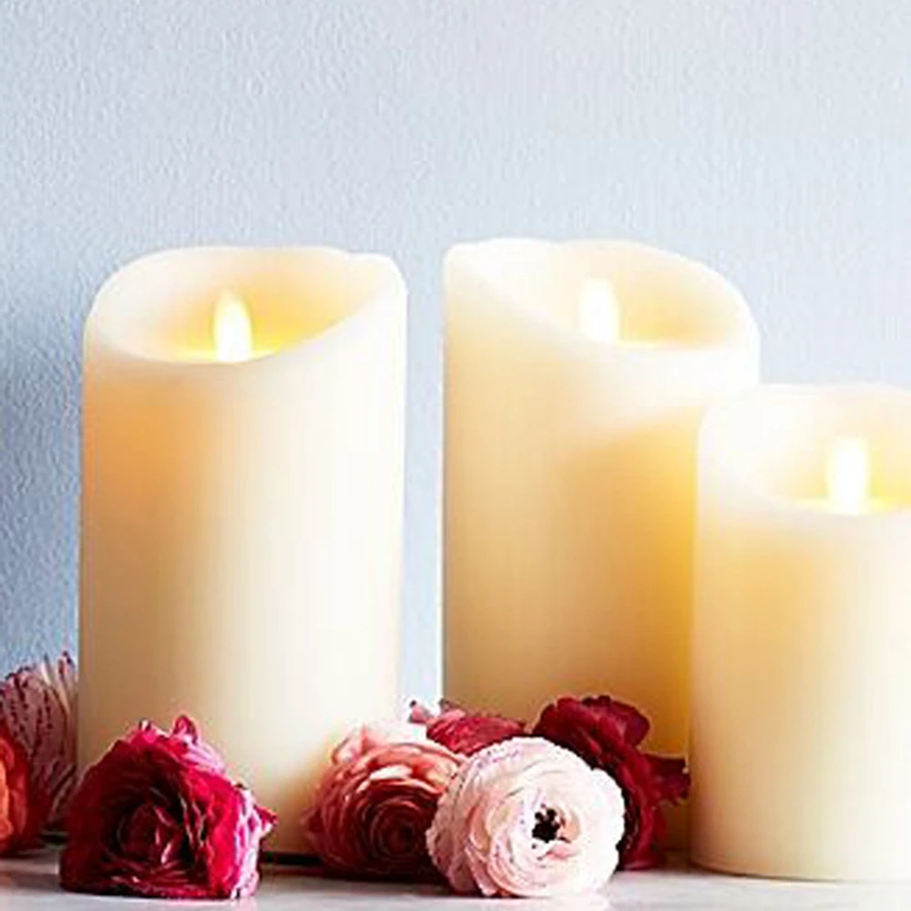 Ksperway беспламенный движущийся фитиль светодиодные мини свечи с таймером и