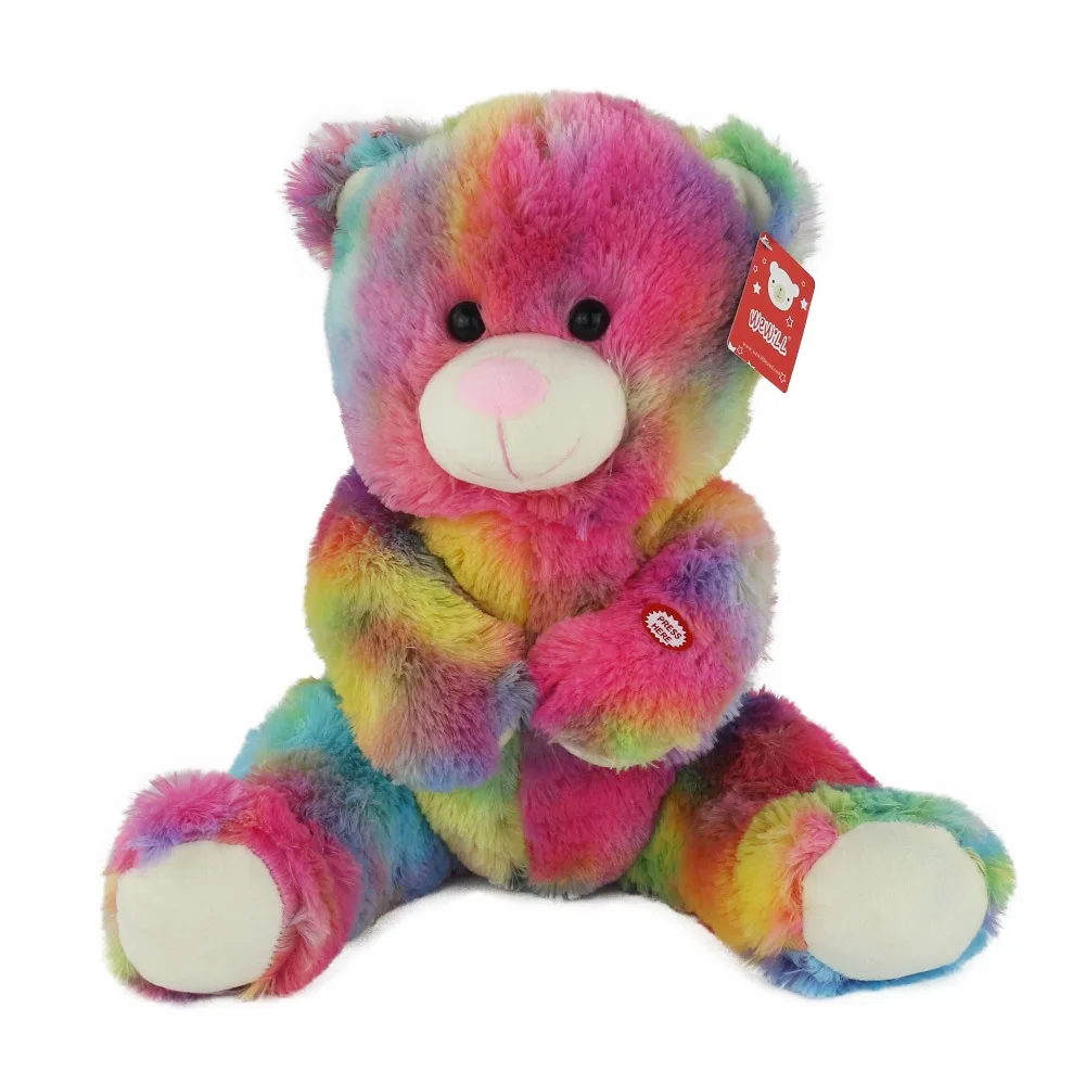 Прямая поставка 30 см светящийся плюшевый мишка креативный Индуктивный