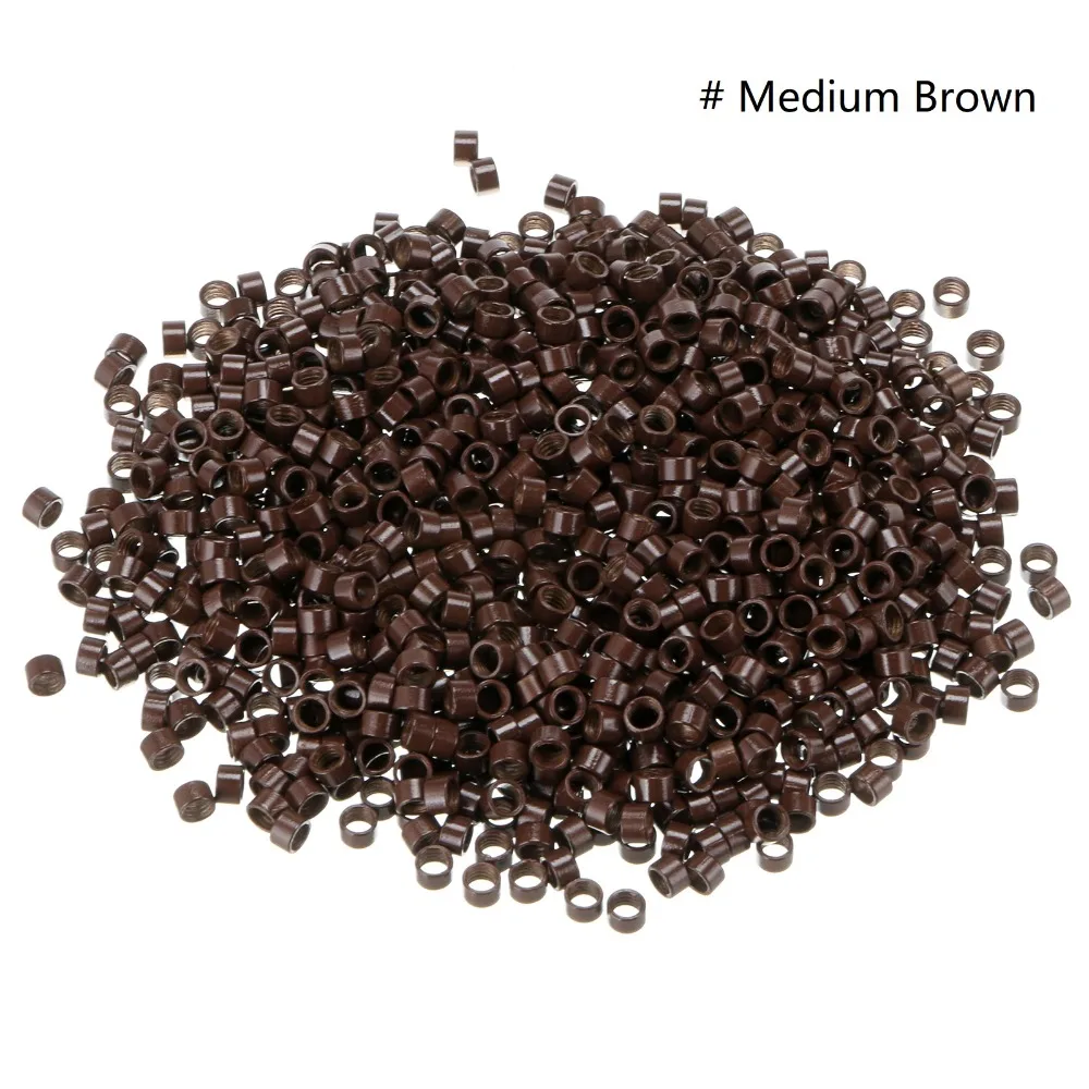 Anmas Rucci 1000 шт Разноцветные S Размер 3 5 мм Силиконовые накладные микро кольца Бусины