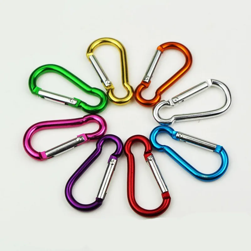 

100pcs key rings 4cm aluminum carabiner on the 4th Trumpet fast gourd hanging without a lock buckle hanging non-professional