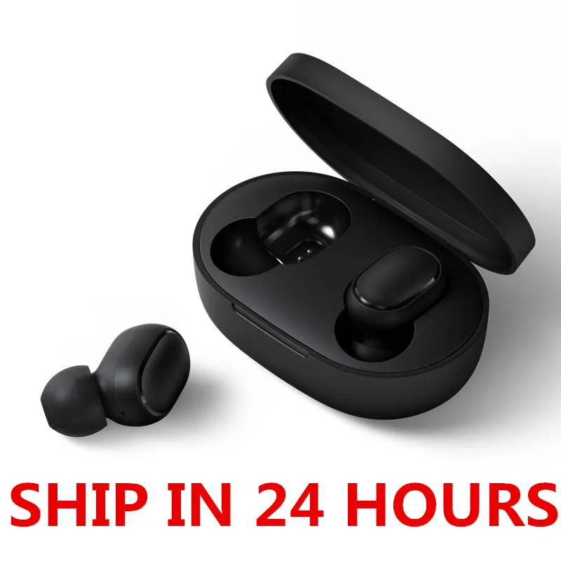 ship in 24 hours Оригинальные Xiaomi Redmi AirDots True Беспроводные bluetooth 5,0 наушники DSP активная шумоподавление - Цвет: ship in 24 hours