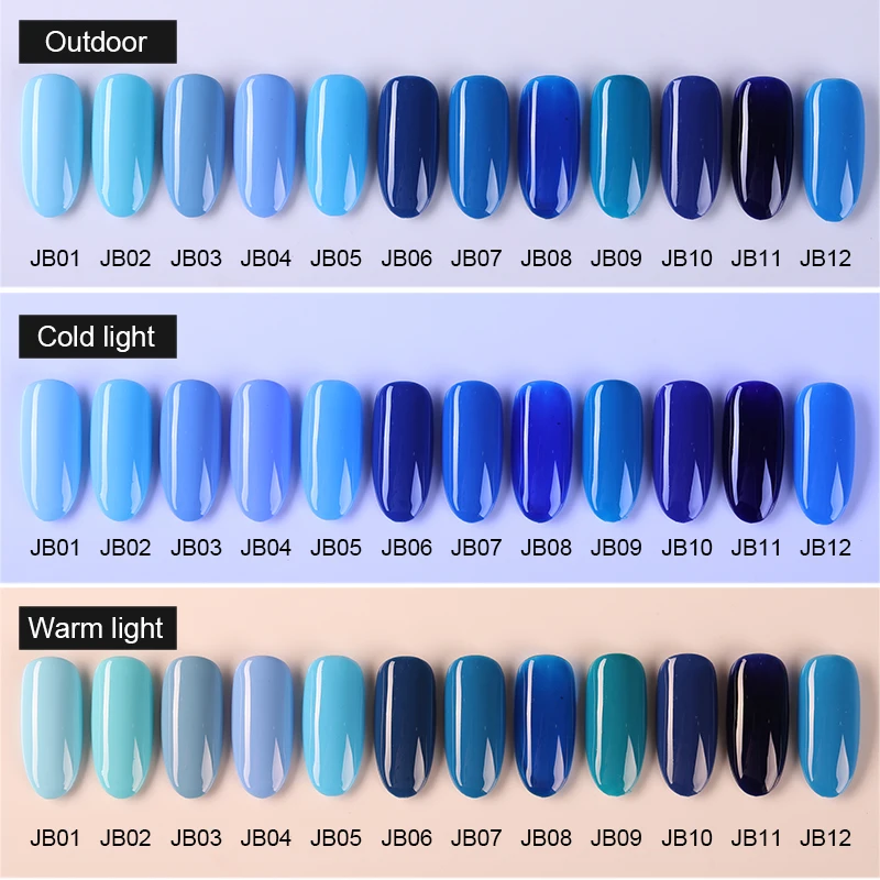 От BORN PRETTY 60 Цвет s Blue Series гель лак для ногтей Гель био Гели Soak Off УФ Лаки полу transparen