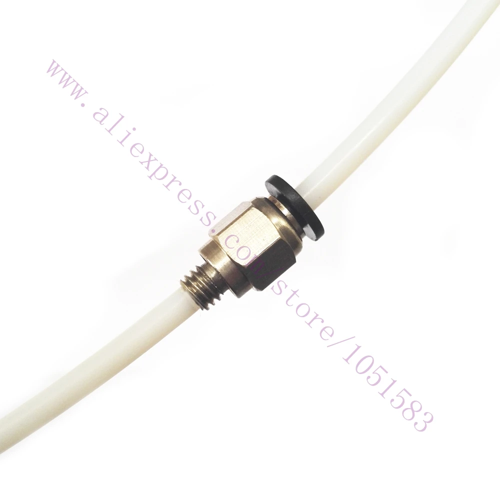 5 шт. охватывающая втулка пневматические соединители PC4-M6 для OD 4 мм PTFE трубка