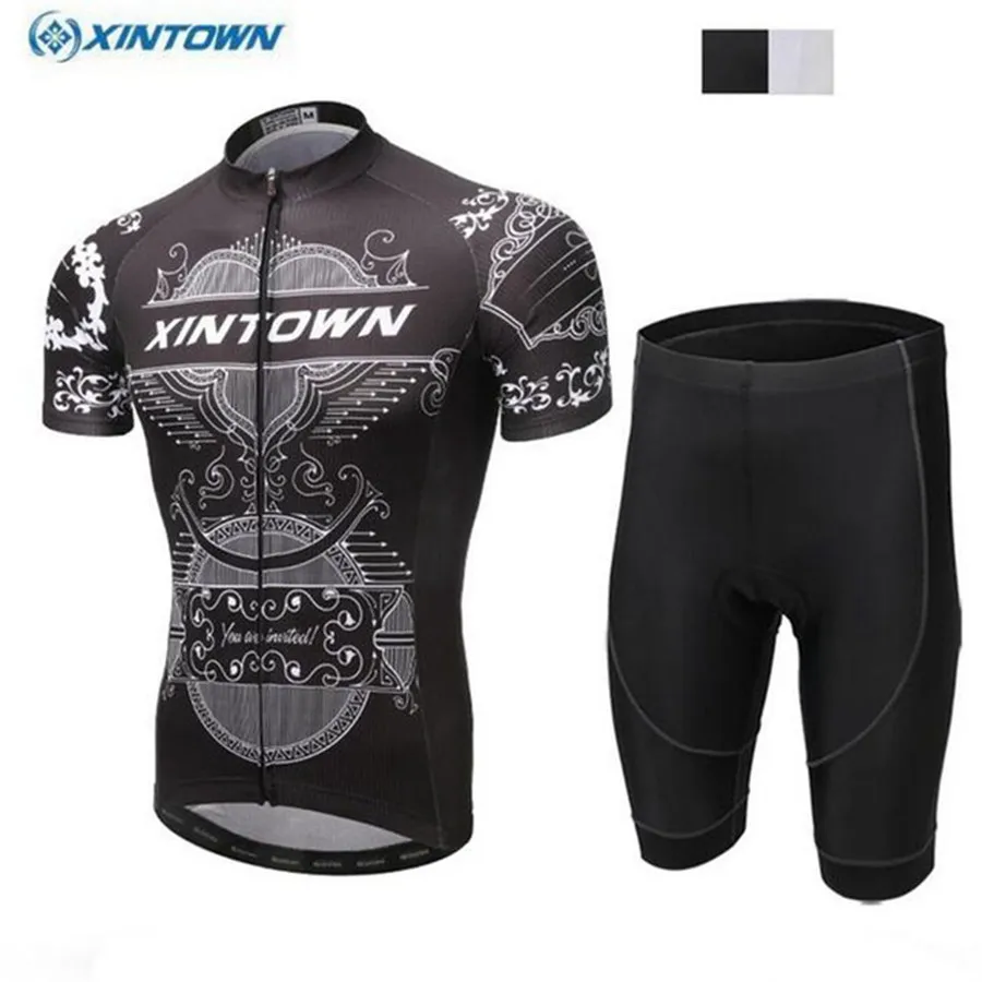 

XINTOWN Men Cycling Jersey Cycling Clothing maillot ciclismo roupa ciclismo Summer Bib Shorts cycling Set S-XXXL