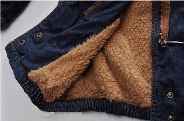 2019 Женское зимнее винтажное длинное джинсовое пальто с капюшоном теплая