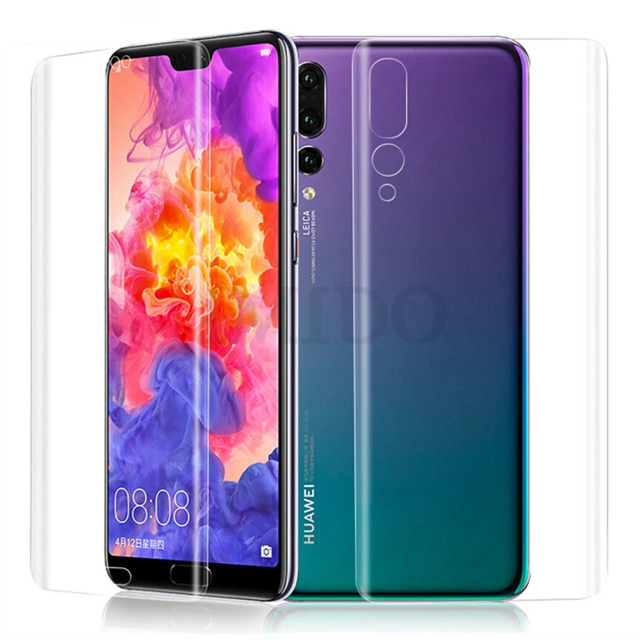Передняя Задняя мягкая защитная пленка из ТПУ для huawei Nova 3 3i P20 Pro mate 20 10 Lite Honor 10 8X Play P Smart Plus View 20