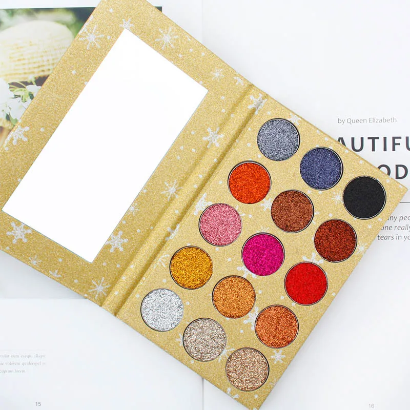 Палитра теней для век 15 цветов блеск долговечная портативная косметика Мода