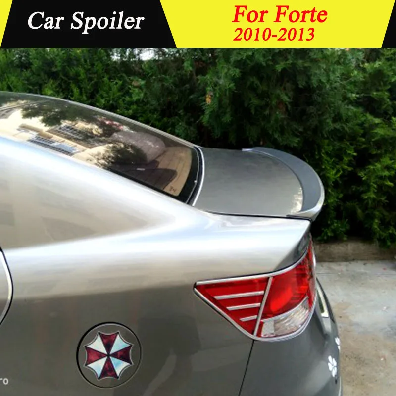Для Kia Forte 2010 2011 2012 2013 задний спойлер багажника высокое качество АБС пластик праймер цвет украшение в виде хвостового крыла для Forte