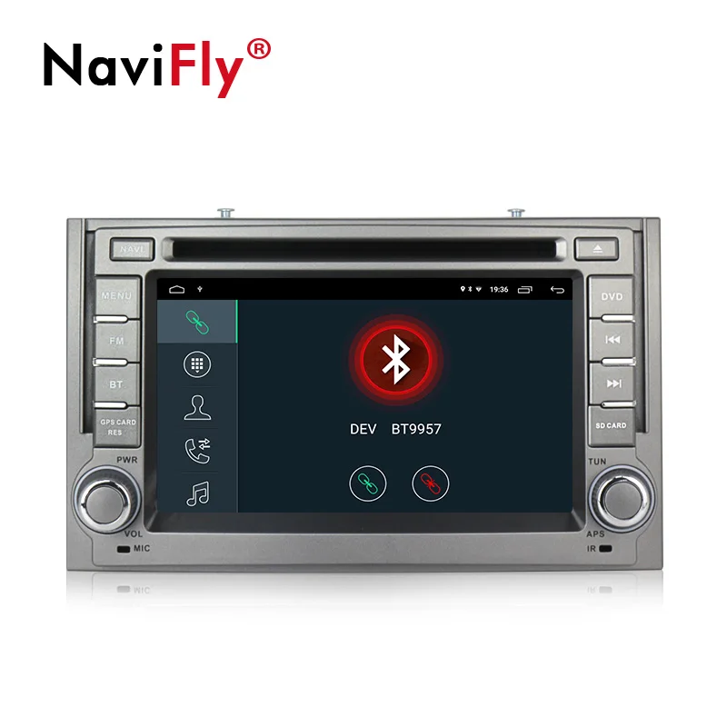 NaviFly русская меню четырехъядерный Android 9 1 32G ROM автомобильный Радио FM GPS для Hyundai H1
