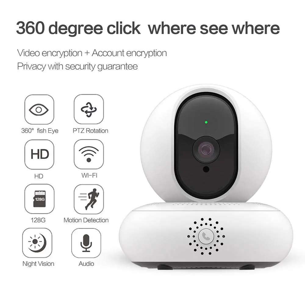 Домашняя камера видеонаблюдения hkixdista HD 1080P Wi Fi IP ночное видение радионяня
