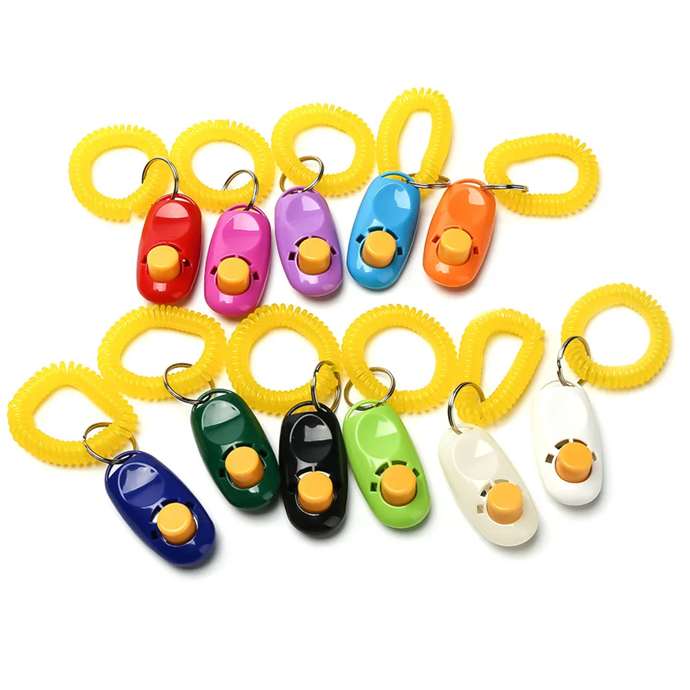 

New Style 1 Pcs Mini Dog Pet Click Clicker Training Trainer Aid Guide