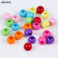 acrylic candy colorful abacus beads for jewelry diy handicraft making macroporous colored kids chain children accessory