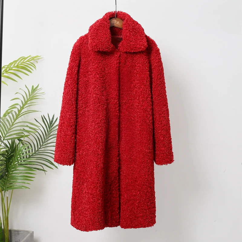 Ulzzang длинная куртка из искусственного меха, пальто, Толстая теплая, женские зимние куртки, пальто, ворсистый, пушистый, верхняя одежда для женщин, модное мягкое пальто