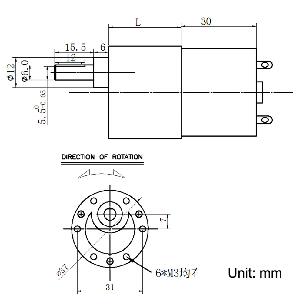 Bringsmart двигатель постоянного тока высокой Turque обратный DC Шестерни Мотор 12V 24 вольт постоянного тока Шестерни коробка Шестерни s Металл Мини Электрический мотор JGB37-3530