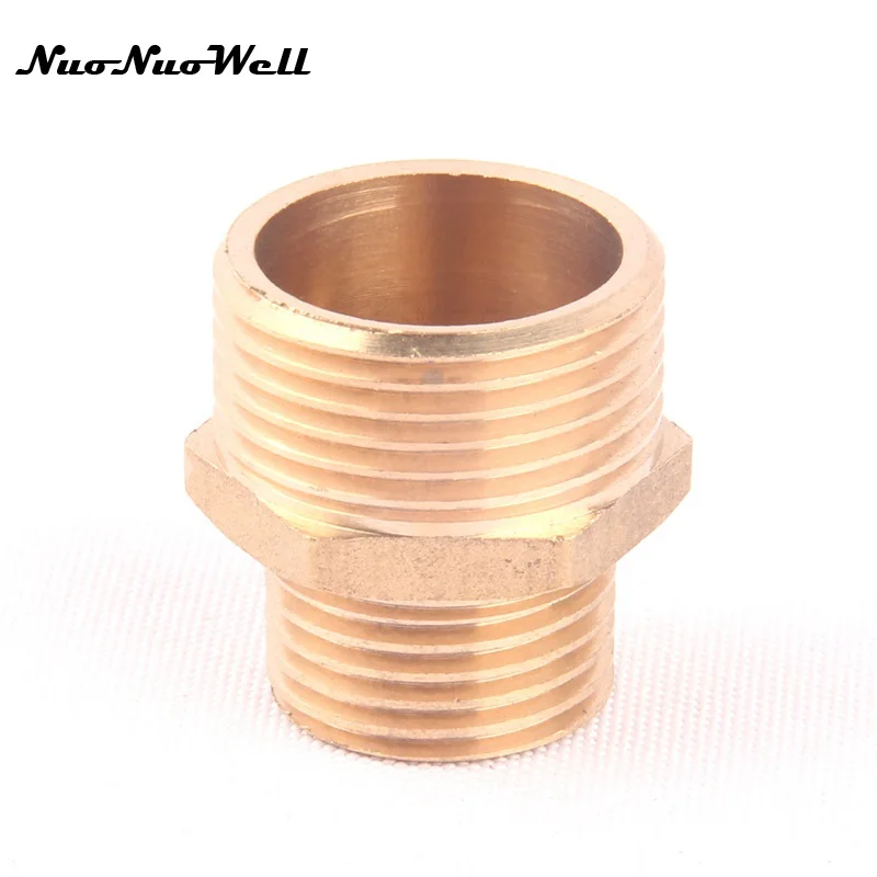 1 шт. NuoNuoWell латунь 1/2 &quot 3/4&quot Мужской прямой разъем для шланга орошения сада