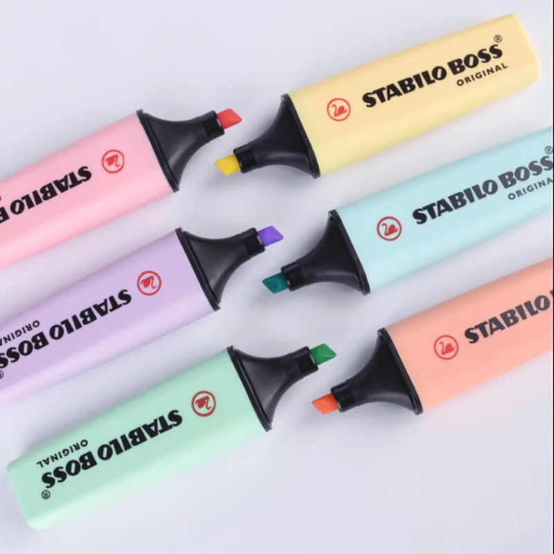 Немецкая Stabilo macarons Пастель цветной маркер студенты картина в стиле аниме ручная