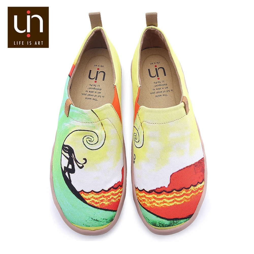 UIN Hawaii Surfing Design расписные парусиновые кроссовки мужские легкие слипоны