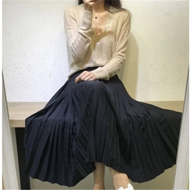 New Cardigan Women's Openwork Loose Knitwear Air Conditioning Sunscreen Shirt Small Thin Jacket Wool Sweater |