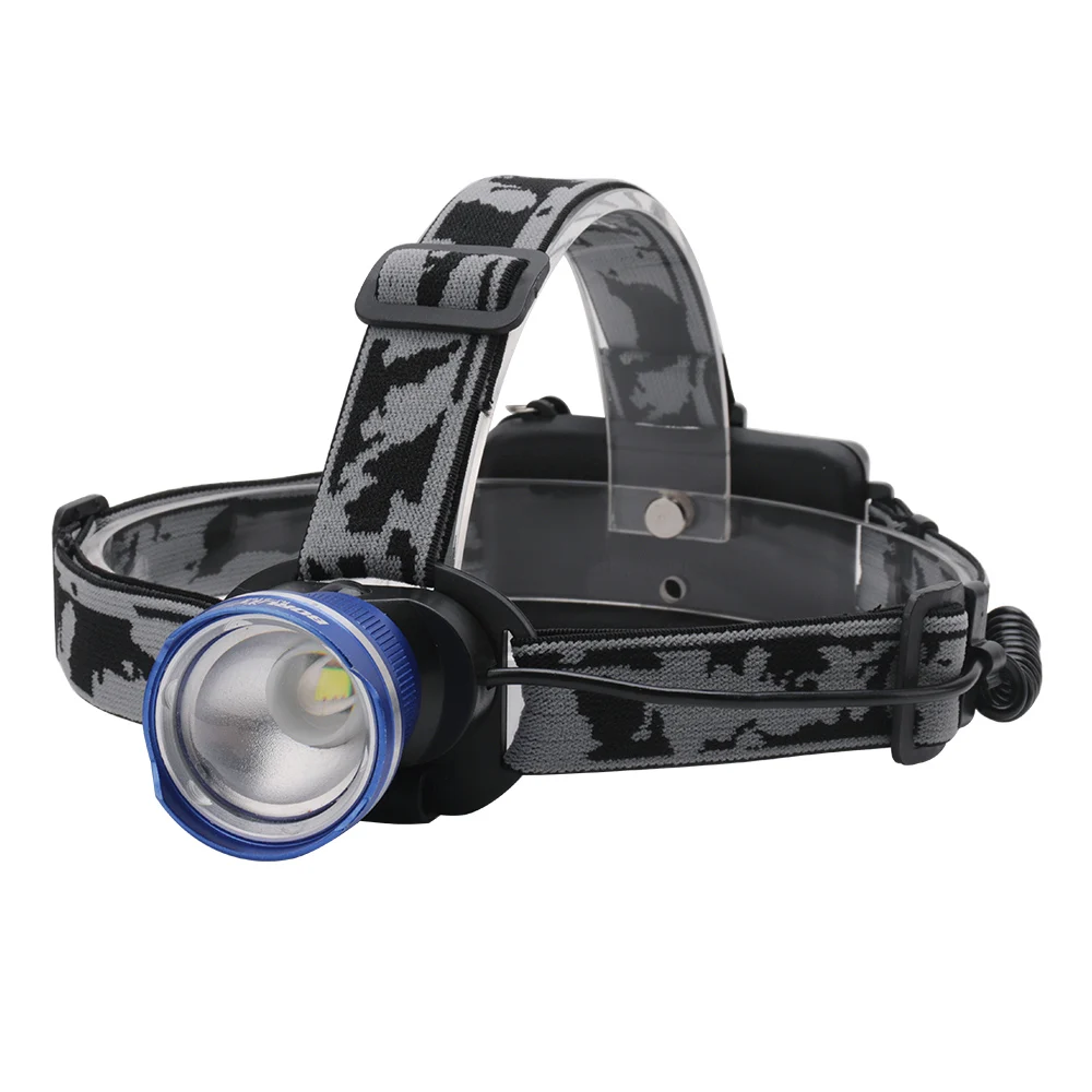 Package C BORUiT Zoomable T6 светодиодный налобный фонарь перезаряжаемый водонепроницаемый налобный фонарь Портативный походный охотничий фонарь Головной фонарь 18650 - Испускаемый цвет: Package C