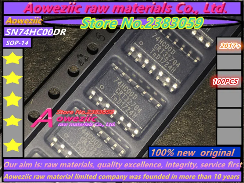 

Aoweziic 100% new imported original 74HC00 74HC00D SN74HC00DR patch SOP-14 logic IC chip